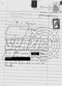 Enrico Branceto, autocertificazione, 11/06/1990