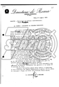 Questura di Roma, Squadra narcotici, 14/07/1982