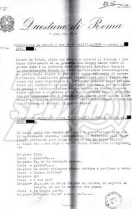 Giuseppe De Tomasi. Intercettazione Telefonica, Questura di Roma - Squadra Mobile, 1°febbraio 1990