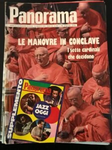 La copertina del settimanale Panorama dedicata al Conclave che avrebbe eletto Papa Luciani