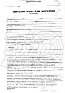 Caso di Mirella Gregori. Confronto tra la madre, Vittoria Arzenton, e Raoul Bonarelli. Tribunale di Roma - Ufficio Istruzione, 13 ottobre 1993