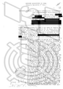 Scomparsa di Mirella Gregori. Verbale di Sonia De Vito. Carabinieri di Roma, reparto operativo, 5 luglio 1983
