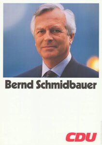 Operazione Thesaurus/Rubikon. Bernd «008» Schmidbauer in una locandina elettorale di metà anni Novanta