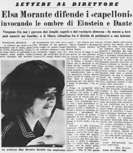 Elasa Morante pro beatnik capelloni