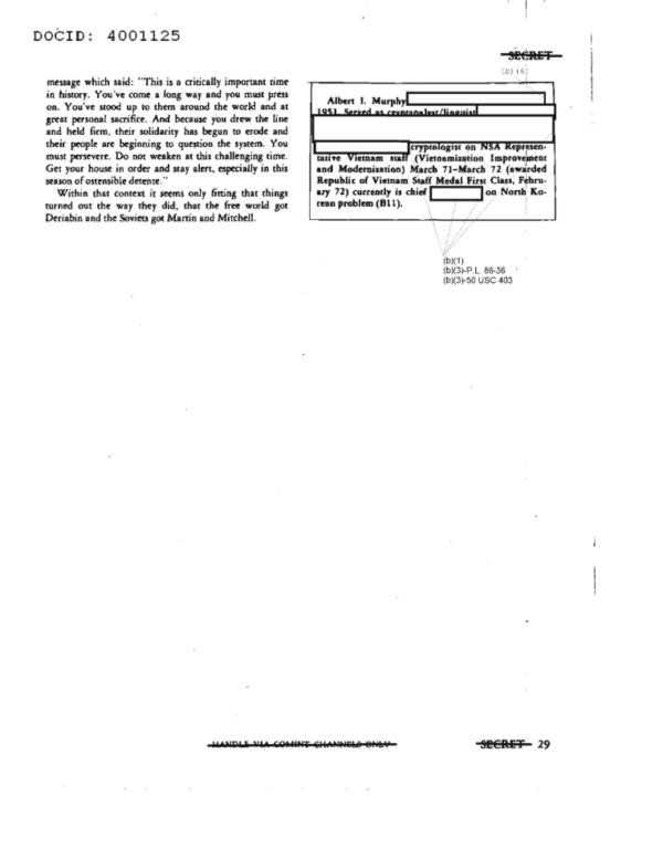 Documento NSA 1973 disertore KGB Deriabin seconda pagina